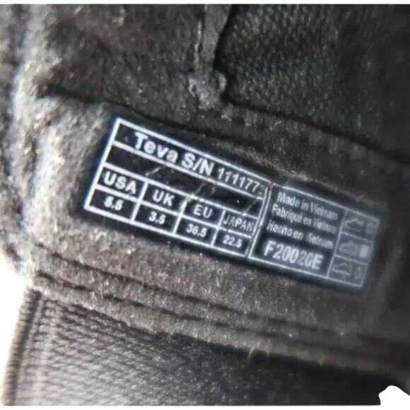 Teva Shoes Womens 5.5 Boots Leather Fashion Ellery Pull In Chelsea Casual Black - Picture 13 of 15